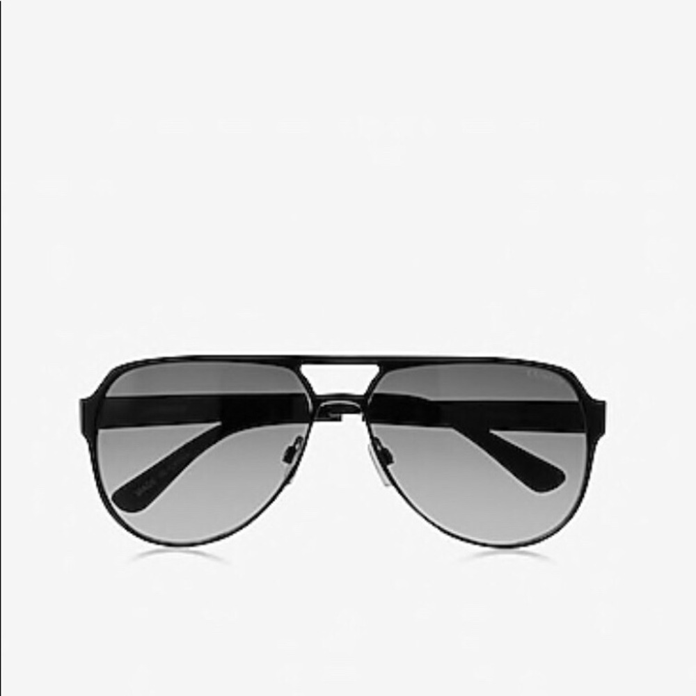 New Men’s Black Wire Frame Aviator Sunglasses